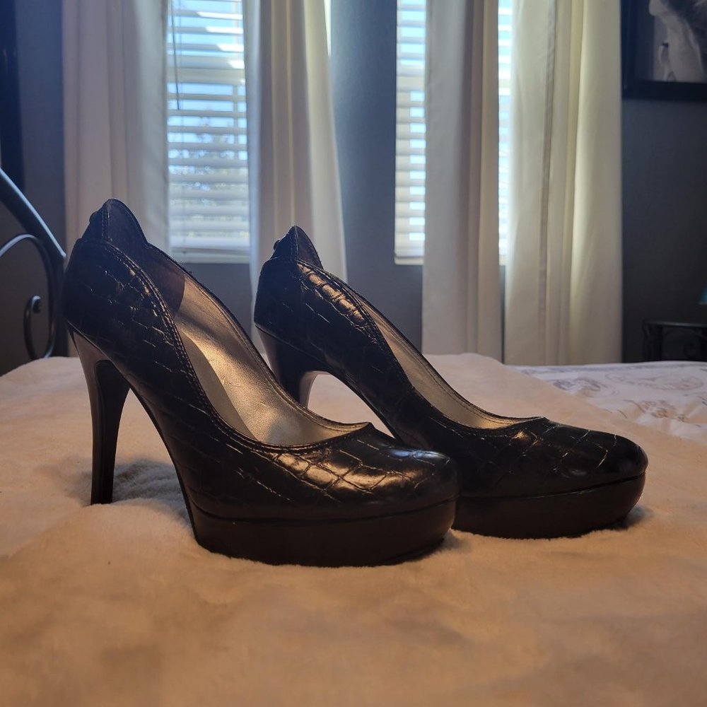 Guess Black Platform Heels